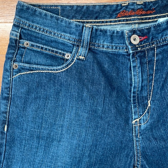 Eddie Bauer Denim Crop Pants NWT - Picture 2 of 15